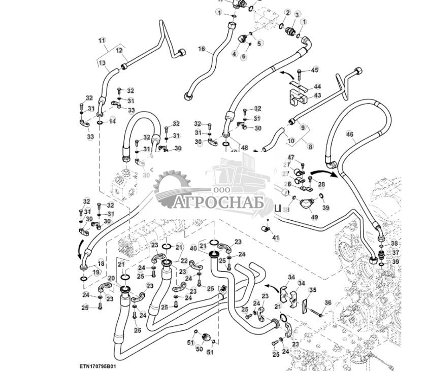 Гидравлические линии, высокий расход, с PTO, мост с двухступенчатым редуктором (для стран СНГ, Европы, Северной Африки, Ближнего Востока) (12) ( - 804100) - ST860759 641.jpg